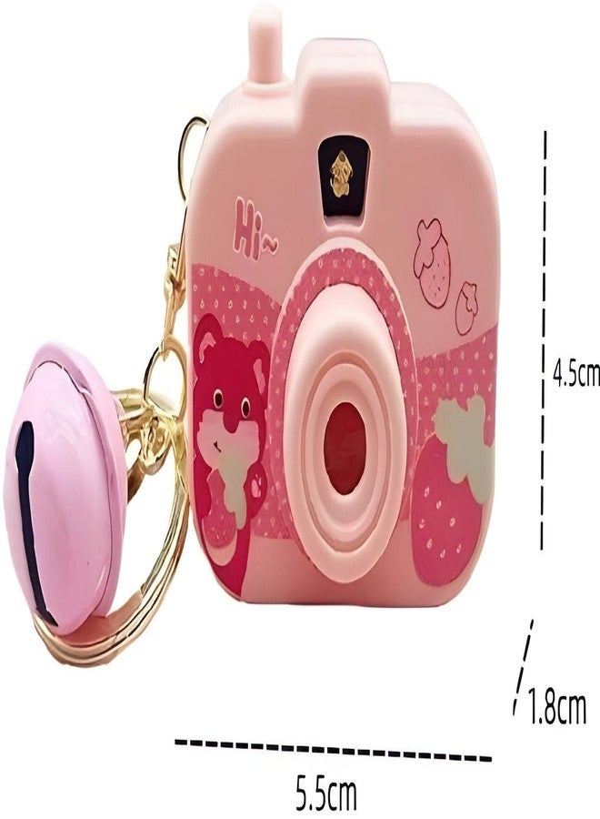 TodFod Mini Projector Camera Keychain | Kawaii Style Toy with Light & Bell | Cute Cartoon Accessory for Kids Bags | Rainbow Cloud Design | Perfect for School Bags, Pouches & Gifting - Image 2
